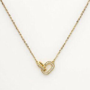 Eternal Bond - Mini Pavé Link Gold Necklace